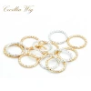 New black wig accessories: African iron ring, hair extension ring, small buckle, braid decoration ring, threaded opening hair buckle Specification image